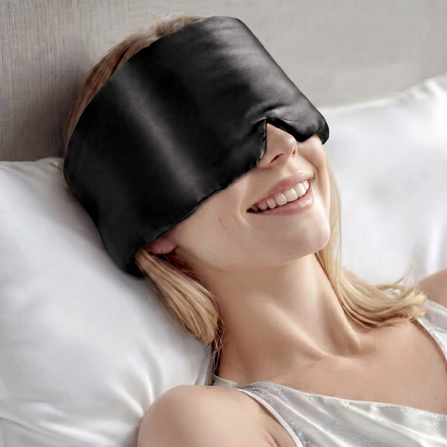 100% Mulberry Silk Sleep Mask – Deep Sleep & Total Darkness