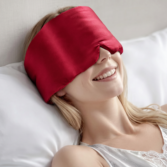 Masque de sommeil 100 % soie de mûrier – Pour sommeil profond et obscurité totale