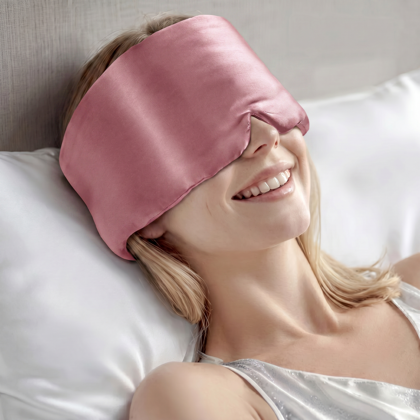 100% Mulberry Silk Sleep Mask – Deep Sleep & Total Darkness